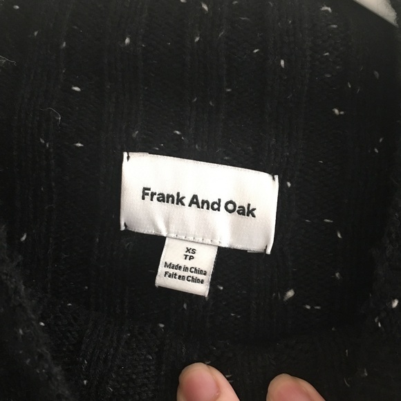 Frank and Oak Donegal Black Speckled Sweater - Picture 2 of 3